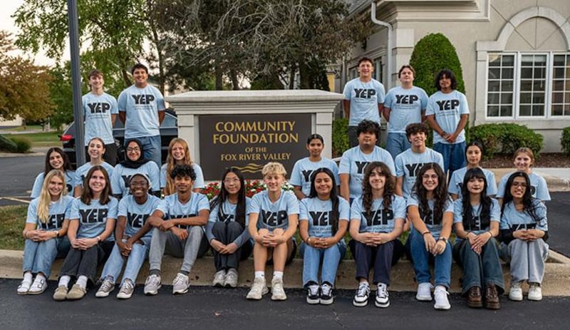 Members of the Community Foundation of the Fox River Valley’s 2025-26 Youth Engagement in Philanthropy program.