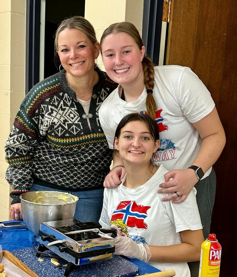 Traditional Norwegian foods and desserts are prepared for the Taste of Norway HostFest in Montgomery.