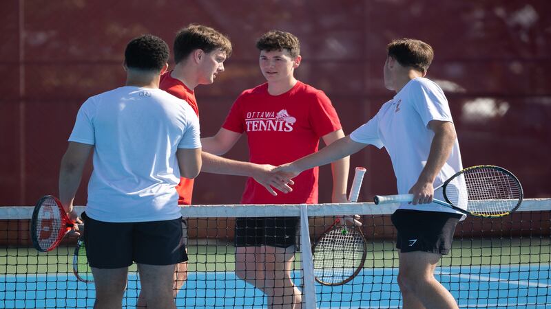 Ottawa boys tennis tops Streator 4-1 as friendly rivals gear up for sectionals