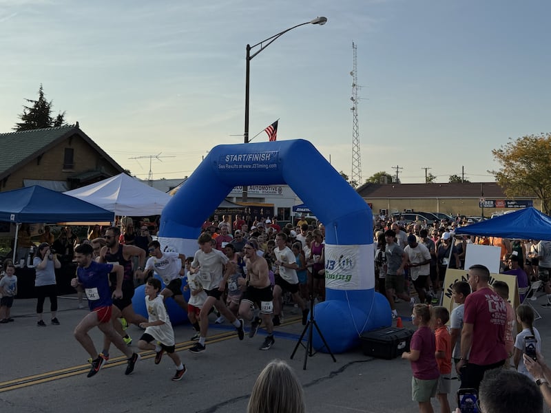 Runners take off for the Megan's Mission 5K on Saturday, Sept. 13, which had a record 500 runners.