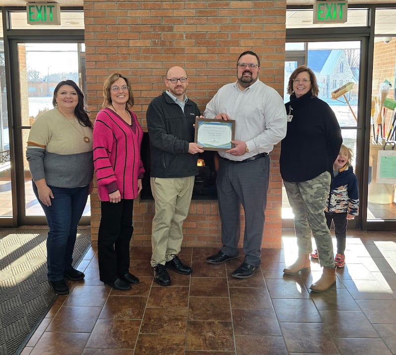 Streator Chamber members and Streator Home Savings Bank staff gathered Wednesday, Jan. 28, for a photo honoring the bank as the January 2026 Member of the Month.