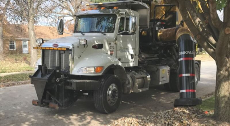 The village of Montgomery's public works leaf collection truck. T'he village's 2025 leaf collection program runs Oct. 27 through Friday, Nov. 21.