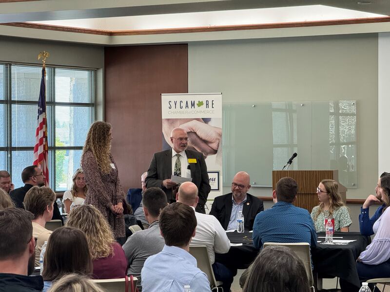 Sycamore High School students will see their academic achievements celebrated on April 24, 2025, by the Sycamore Chamber of Commerce at the annual Salute to Scholars event (shown here in a past year).