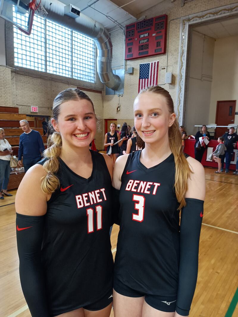 Benet seniors Ellie Stiernagle (left) and Molly Welge