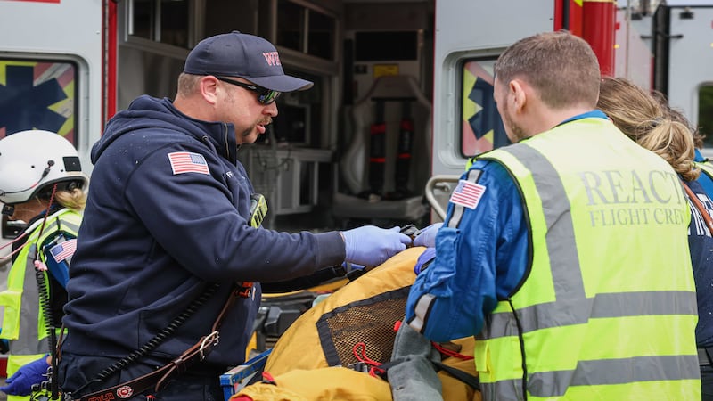 Man flown after falling 40 feet while removing tree in Bull Valley