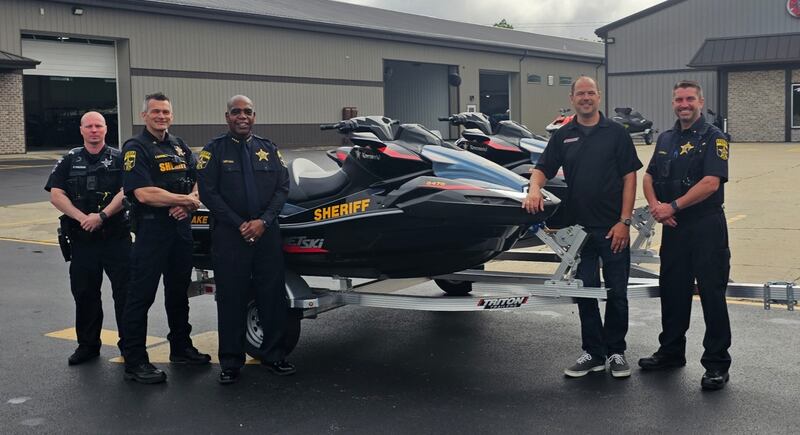 The Lake County Sheriff's Marine Unit received two Jet Skis through a partnership with Kawasaki and Nielsen Enterprises.