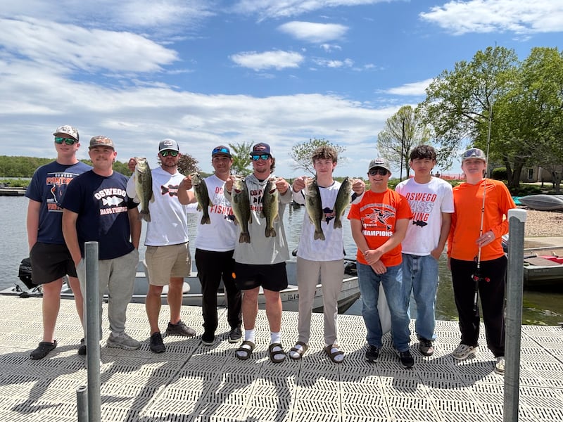 The Oswego bass fishing team has won three consecutive tournaments, including the conference and regional tournaments.