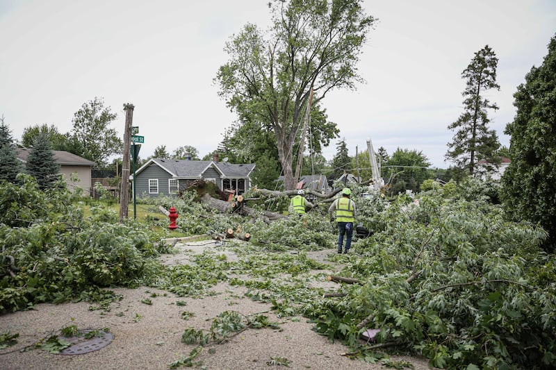 Cary Fire Protection District personnel responded to close to 100 calls after storms swept the area Aug. 16, 2025.