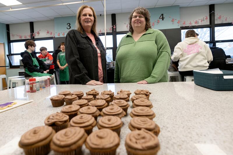 Amy Heffelfinger (left) and Heidi Ripley, consumer sciences teachers at Rock Falls High School.