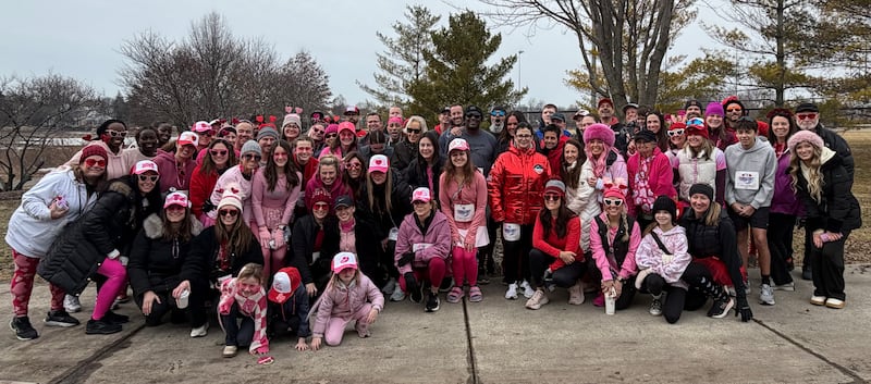 Around 80 participants joined in the “Polar Palooza: Pack the Pantry” event, collecting donations for Lazarus House in St. Charles. The event was held in Bloomingdale on Feb. 14.
