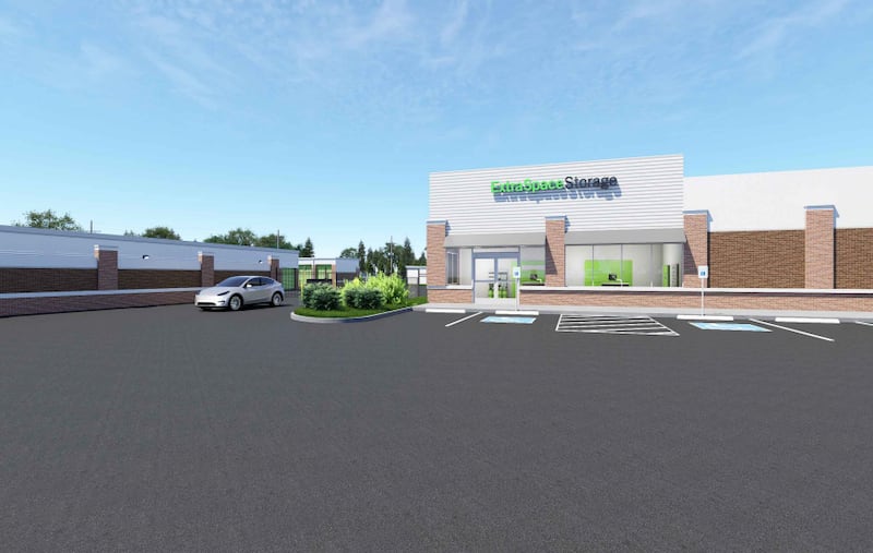 A rendering of the proposed Extra Space Storage expansion, located at 201 S. Virgina Road, Crystal Lake.