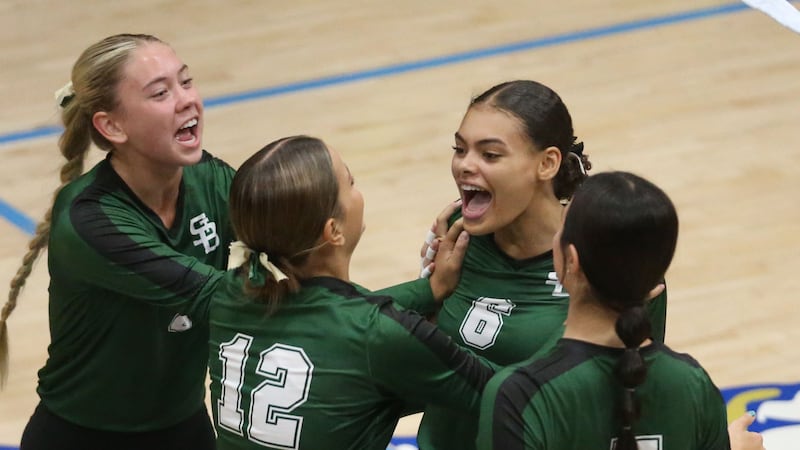 Photos: St. Bede's volleyball team shines with a three-set win against Marquette