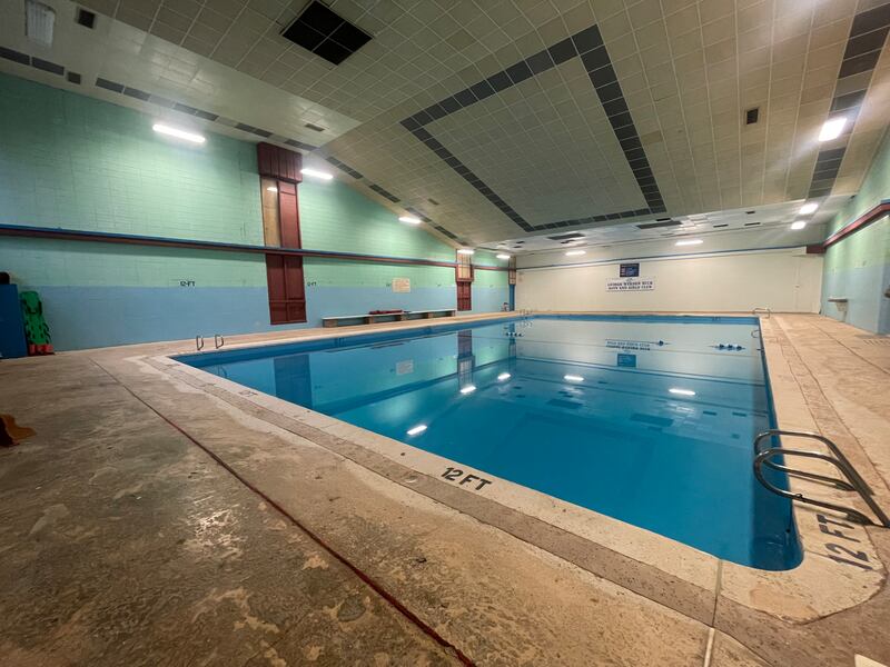 Jim Glasgow and Terry D'Arcy each donated $10,000 toward operations and maintenance expenses of the Olympic-sized pool at the Boys and Girls Club of Joliet set to open on June, 10, 2024 for their summer programs.