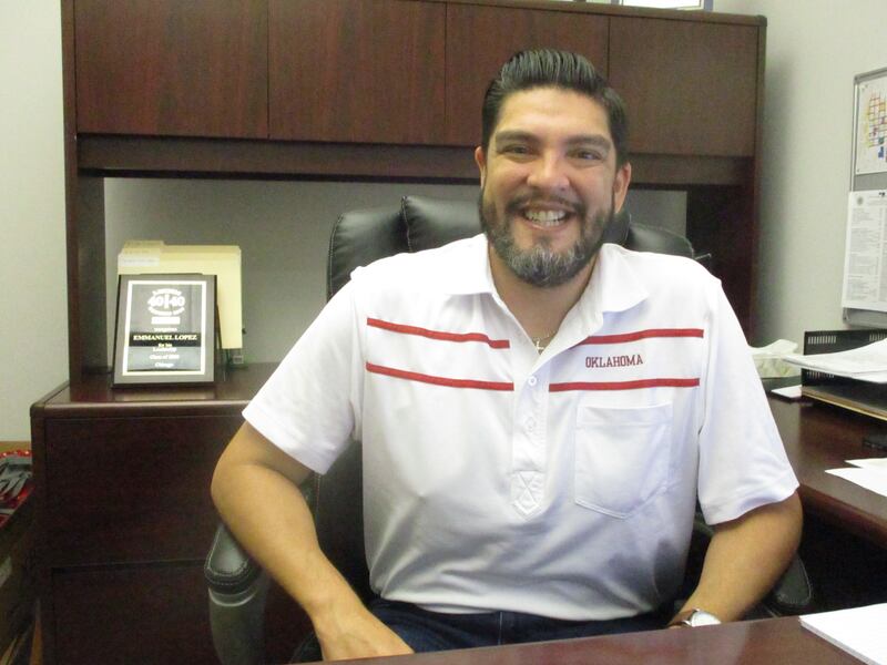 Emmanuel Lopez, new executive director of the Joliet City Center Partnership, seen at his office in downtown Joliet. Aug. 15, 2022