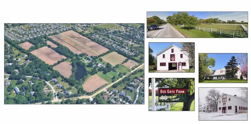 Over the decades, Red Gate Farm near St. Charles has been sold off a parcel at a time for development. A new proposal is being criticized by residents for being too "high density."
