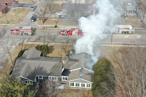 Photos: Garage fire erupts in Peru