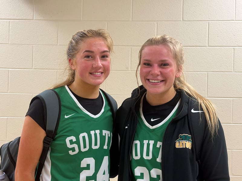 Gracey LePage (left) and Laken LePage, Crystal Lake South