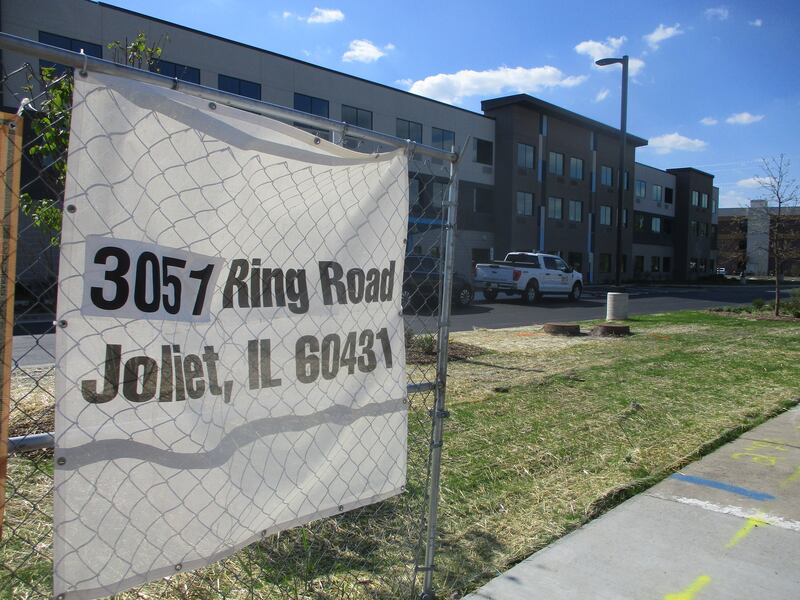 A Tru by Hilton hotel is under construction  on Ring Road outside the Louis Joliet Mall in Joliet. May 6, 2025