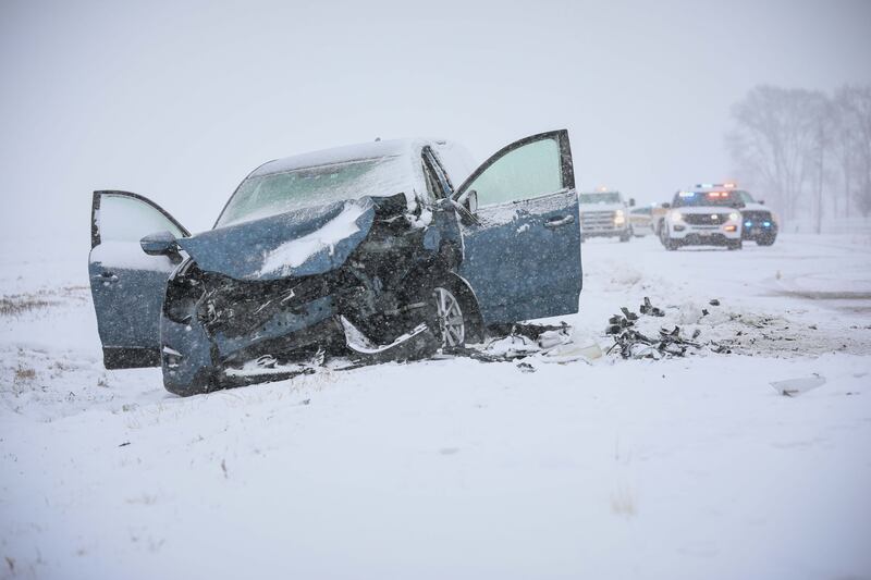 Three people were critically injured in a crash near Union Sunday, March 16, 2025.