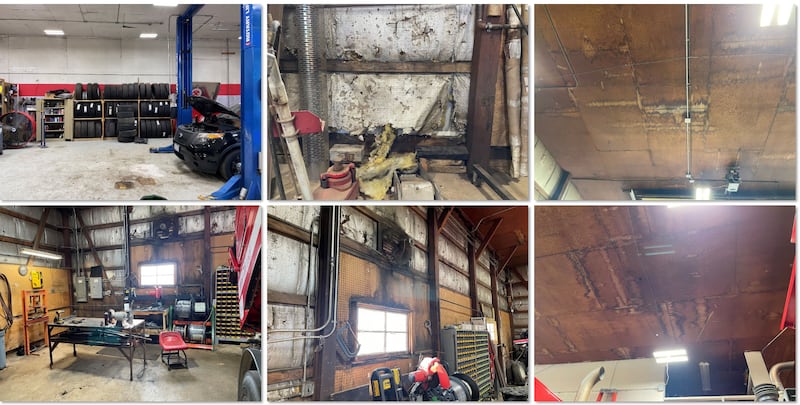 The interior of the Huntley fleet services facility.