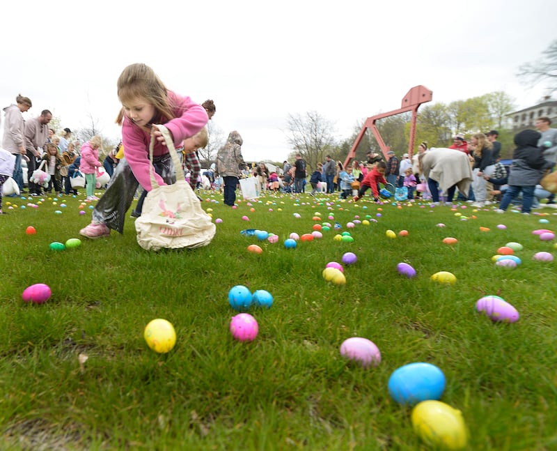 The Easter Egg Hunt sponsored by the Ottawa Special Events promised and delivered a fun filled morning Saturday as hundreds of children participated in the Easter tradition of finding Easter Eggs during a hunt at Allen Park in Ottawa.