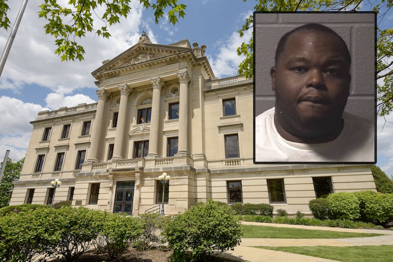 Jakarre M. Brown, 31, has been charged with one count of aggravated criminal sexual abuse with a minor, a Class 2 felony, according to DeKalb County Court records. (Inset photo provided by DeKalb County Jail)