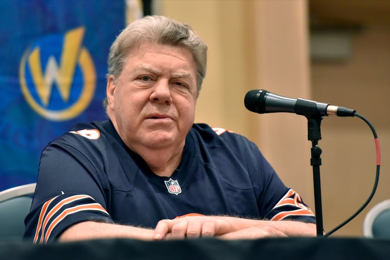 FILE - George Wendt participates during a Q&A panel on Day 2 at Wizard World at the Donald E Stephens Convention Center, Saturday, Aug. 24, 2019, in Chicago. (Photo by Rob Grabowski/Invision/AP, file)