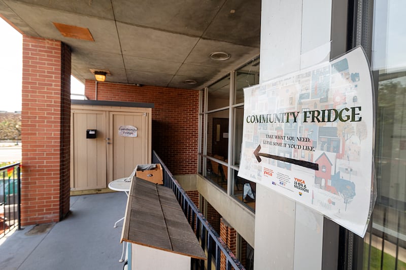 People can take what they need or leave items if they are able at the food mart.