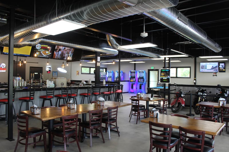 The dining area and bar of The Chick and the Pig, located at 1000 N. Main St., Algonquin, opened in May 2026.