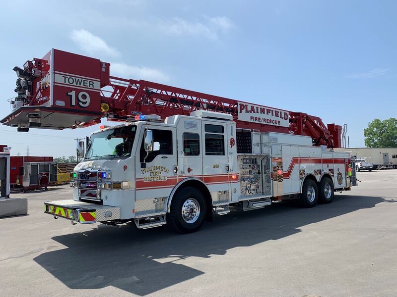 The Plainfield Fire Protection District has announced the arrival of its new ladder truck. The 2022 Pierce Tower Ladder was put into service Friday, July 29, 2022 at Fire Station 1.