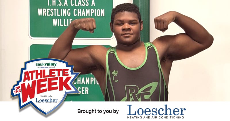 Rock Falls wrestler Jahkei Jones is the Sauk Valley Athlete of the Week, presented by Loescher Heating and Air Conditioning.