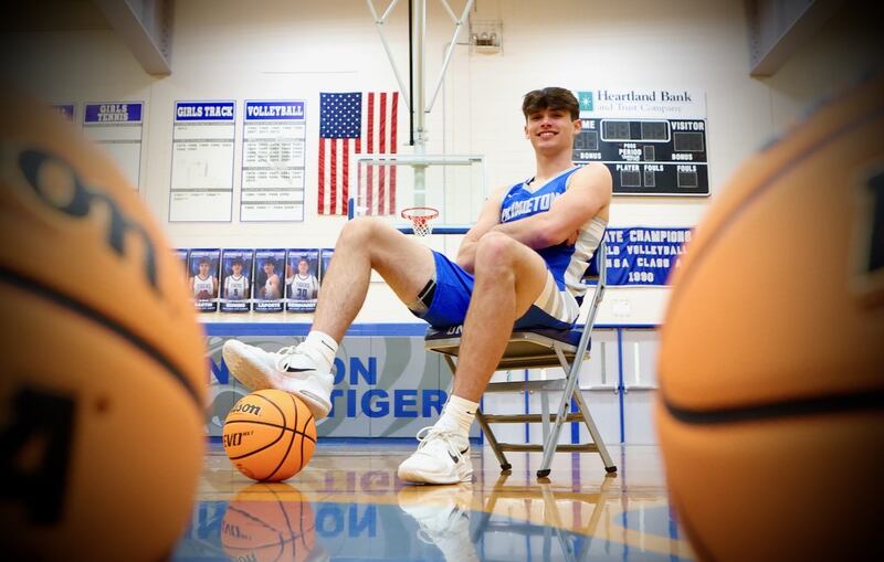 Princeton senior all-stater Noah LaPorte had a memorable senior season, breaking the school's all-time scoring record and leading the Tigers to the sectional finals for the third straight year. He repeats as the BCR Player of the Year in 2024-25.