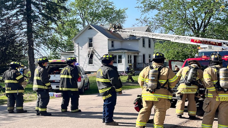 Photos: House fire breaks out on Princeton's north side