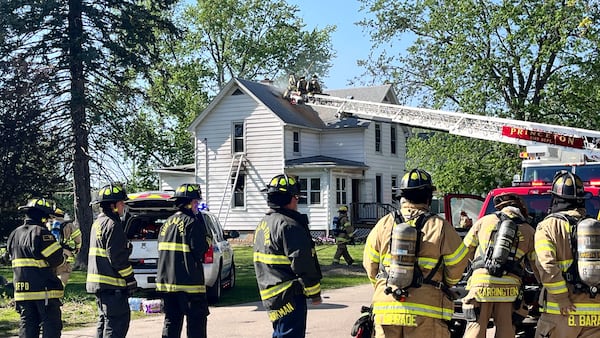 Photos: House fire breaks out on Princeton's north side