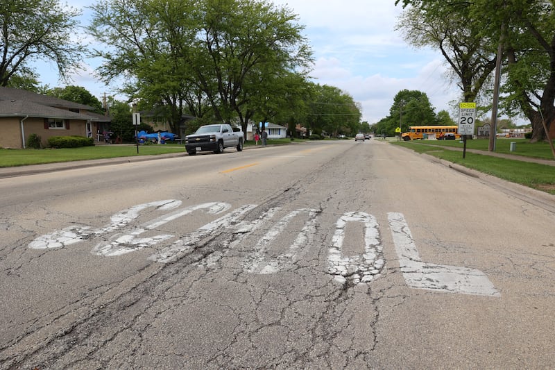 Traffic travels along South Curtis Avenue in Kankakee on May 8, 2026.