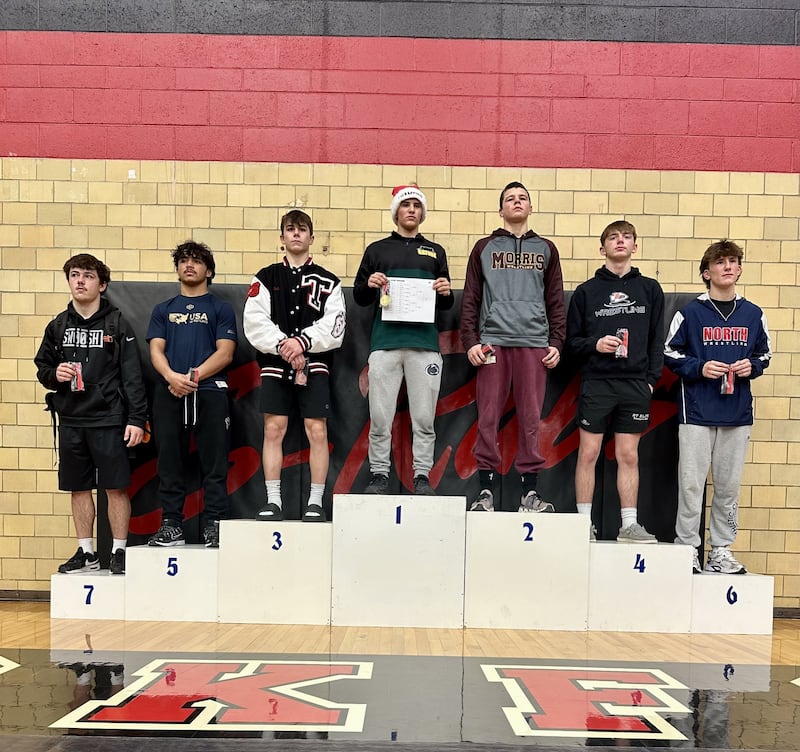 Crystal Lake South's Nathan Randle finished first at 138 pounds during the E-Rab Giardini Invitational at Rockford East on Saturday.