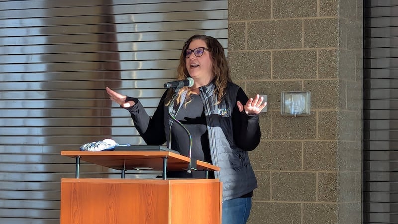Karla Guseman, superintendent of Joliet Township High School, praised the many youth who chose to spend their day off school at the 17th Annual MLK Day of Service on Monday, January 20, 2025, at Joliet Central High School.