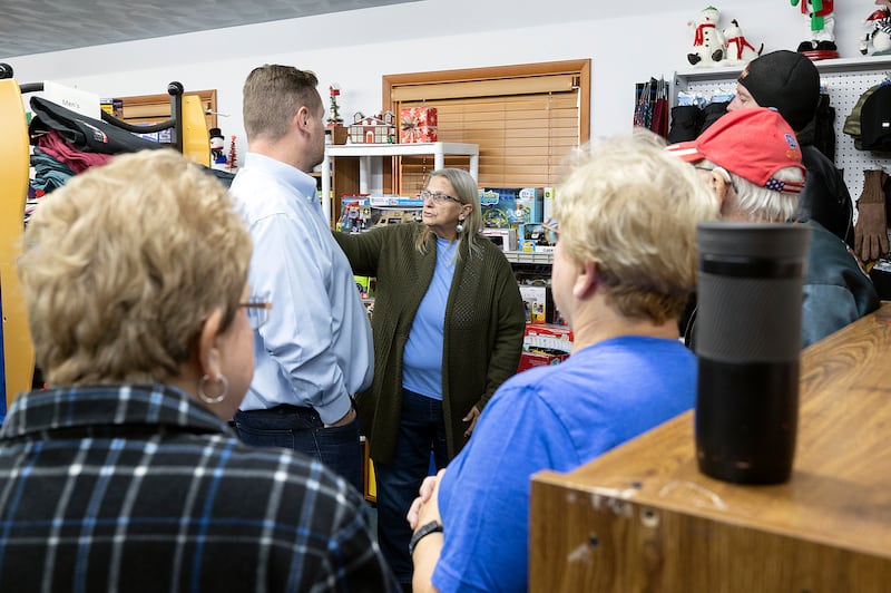Goodfellows of Lee County President Clara Harris talks about the charitable organization Thursday, Nov. 14, 2024, at the facility located at 704 S. Lincoln Ave. in Dixon.