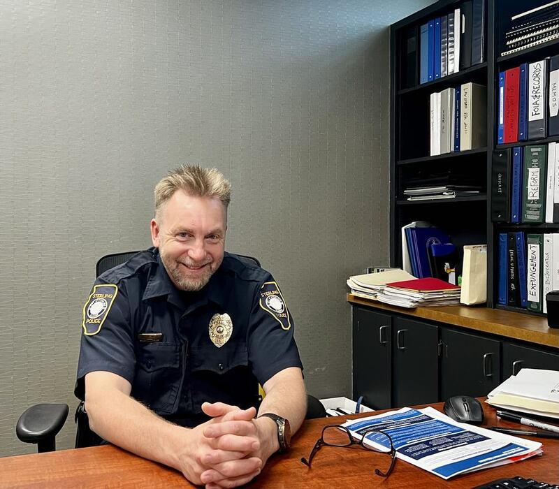 Deputy Chief Jeff Mohr of the Sterling Police Department. Mohr is retiring and will complete his last day of service on June 17, 2025.