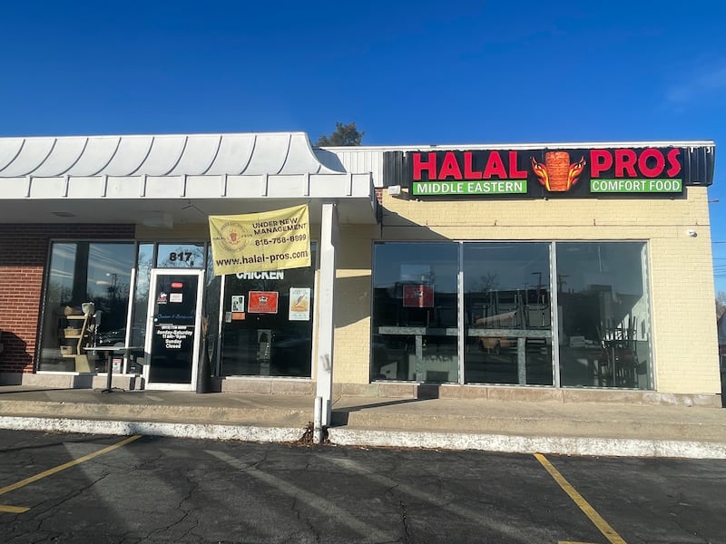The former Halal Pros building is seen Feb. 4, 2025, at 817 W. Lincoln Highway, Suite H., in DeKalb.