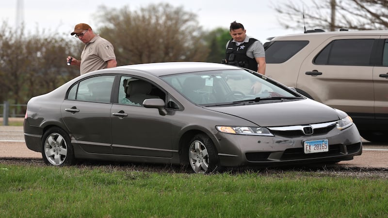 Photos: Police investigate after fatal shooting on I-88 in Maple ParK