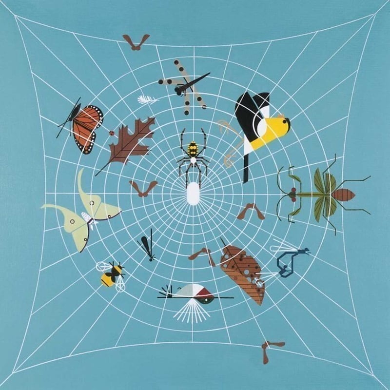 Charley Harper: The Geometric Genius’ art exhibit will run from Friday, Jan. 2, through Saturday, March 29, at Hidden Oaks Nature Center in Bolingbrook.