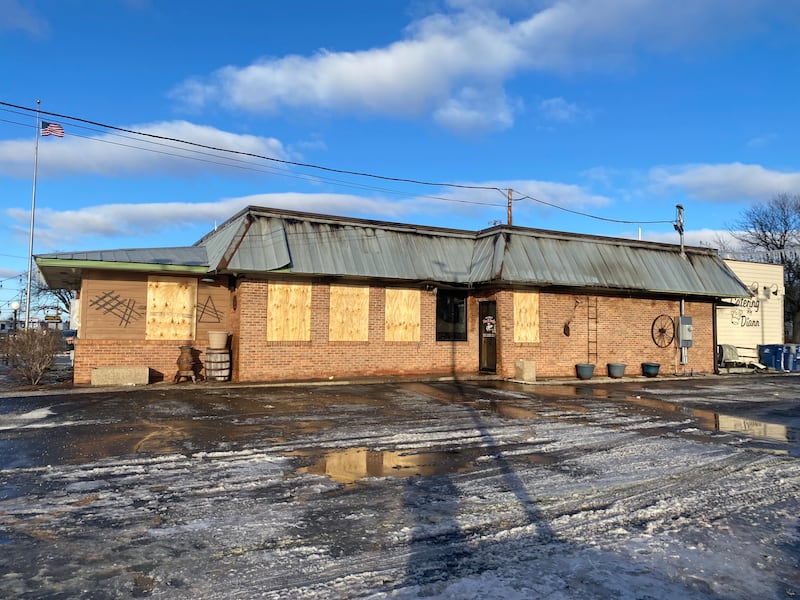 Windows have been boarded up to cover the damage at Tom and Jerry's restaurant, 1670 DeKalb Ave., Sycamore, after the building was destroyed by fire on Saturday, Jan. 31, 2026.