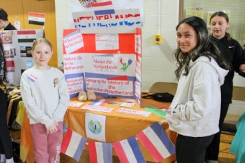 Students participated in activities during the 2025 John F. Kennedy Middle School Multicultural Fair, where families and staff shared cultural traditions through food, art, music, and interactive exhibits.