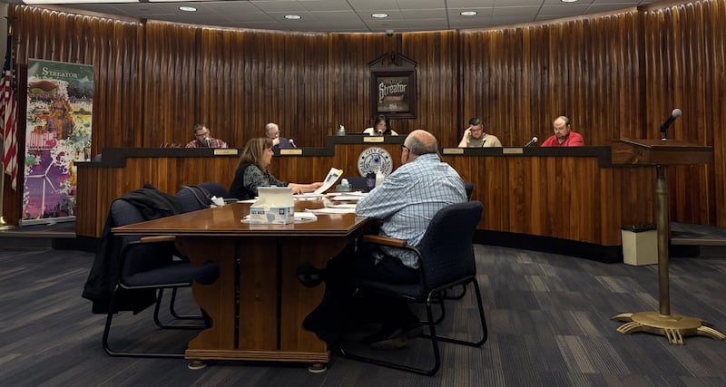 Streator City Council members discuss possible updates to city ordinances covering golf carts, e-bikes and ATV's during their meeting Wednesday, Jan. 21, 2026.