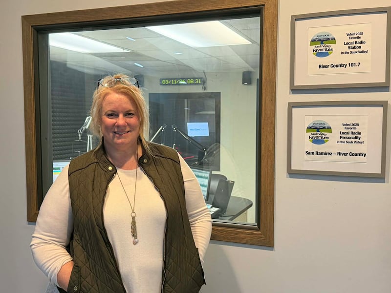 Sterling Main Street Executive Director Janna Groharing visits the WIXN radio station in Dixon as a Talk Line guest.