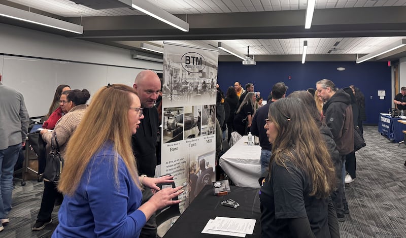 A job fair held Wednesday, Feb. 25, 2026, at the McHenry Community College's Woodstock Catalyst Campus was just for the nearly 400 people who recently lost their jobs with the closure of McHenry's Brake Parts Inc.
