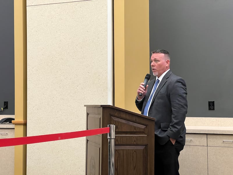 Corey Rheinecker, 53, of Sparta was hired by the DeKalb County Board on June 18, 2025, as the next DeKalb County administrator. He was expected to start the job on or before Aug. 11, 2025, but DeKalb County Board Chair John Frieders said on July 30, 2025, that Rheinecker had withdrawn his application for the position.