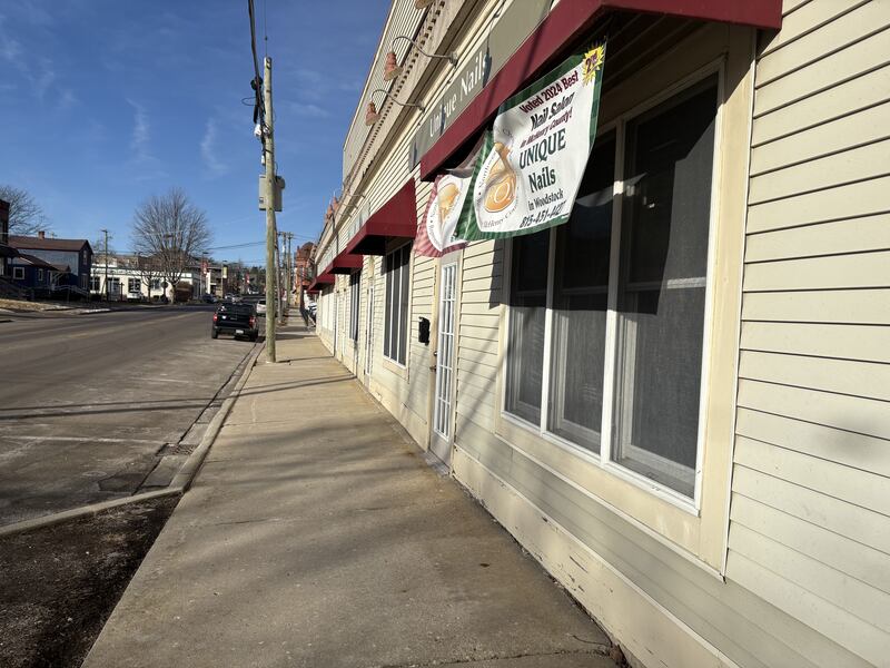 Unique Nails, located on Calhoun Street in a building owned by the City of Woodstock, pictured Jan. 29, 2025.
