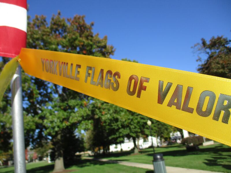The Flags of Valor program benefits the Yorkville American Legion Post 489. (Mark Foster - mfoster@shawmedia.com)